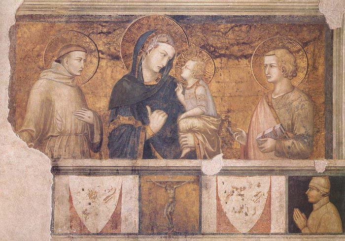 Madonna with St Francis and St John the Evangelist